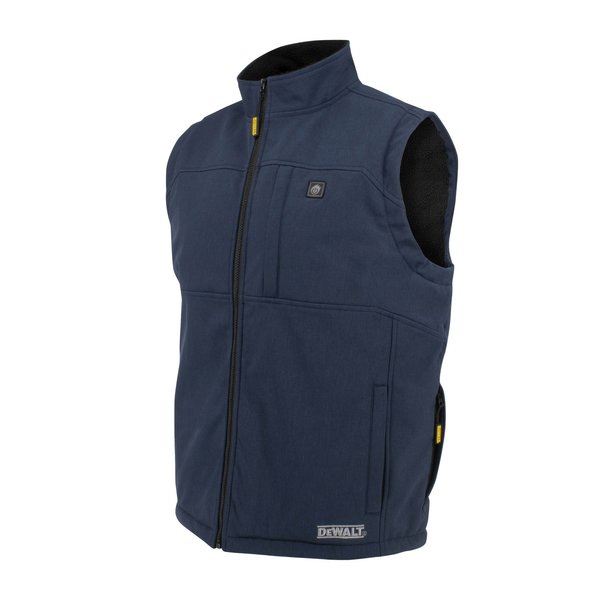 Dewalt Men's Heated Soft Shell Vest with Sherpa Lining, Navy, L DCHV089D1-L